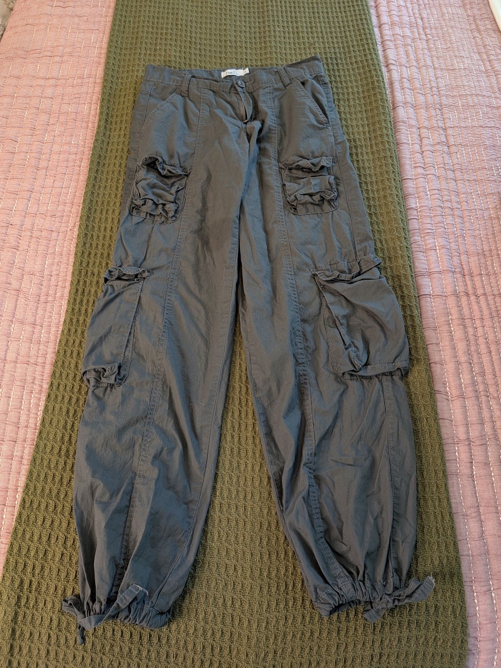 Rue21 Cargo Pants Tie Cuff Detail